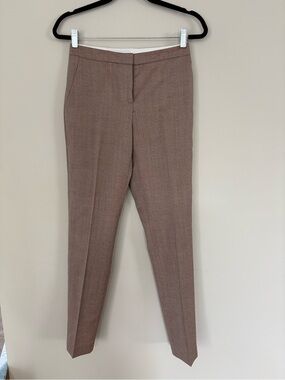 Reiss Light Brown Wool Blend Tailored Trousers Size 2